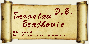 Daroslav Brajković vizit kartica